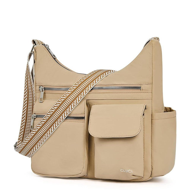 CLUCI Travel Purses for Women, Waterproof Nylon Crossbody Bags for Woman Trendy, Anti Theft Shoulder Handbags for Ladies