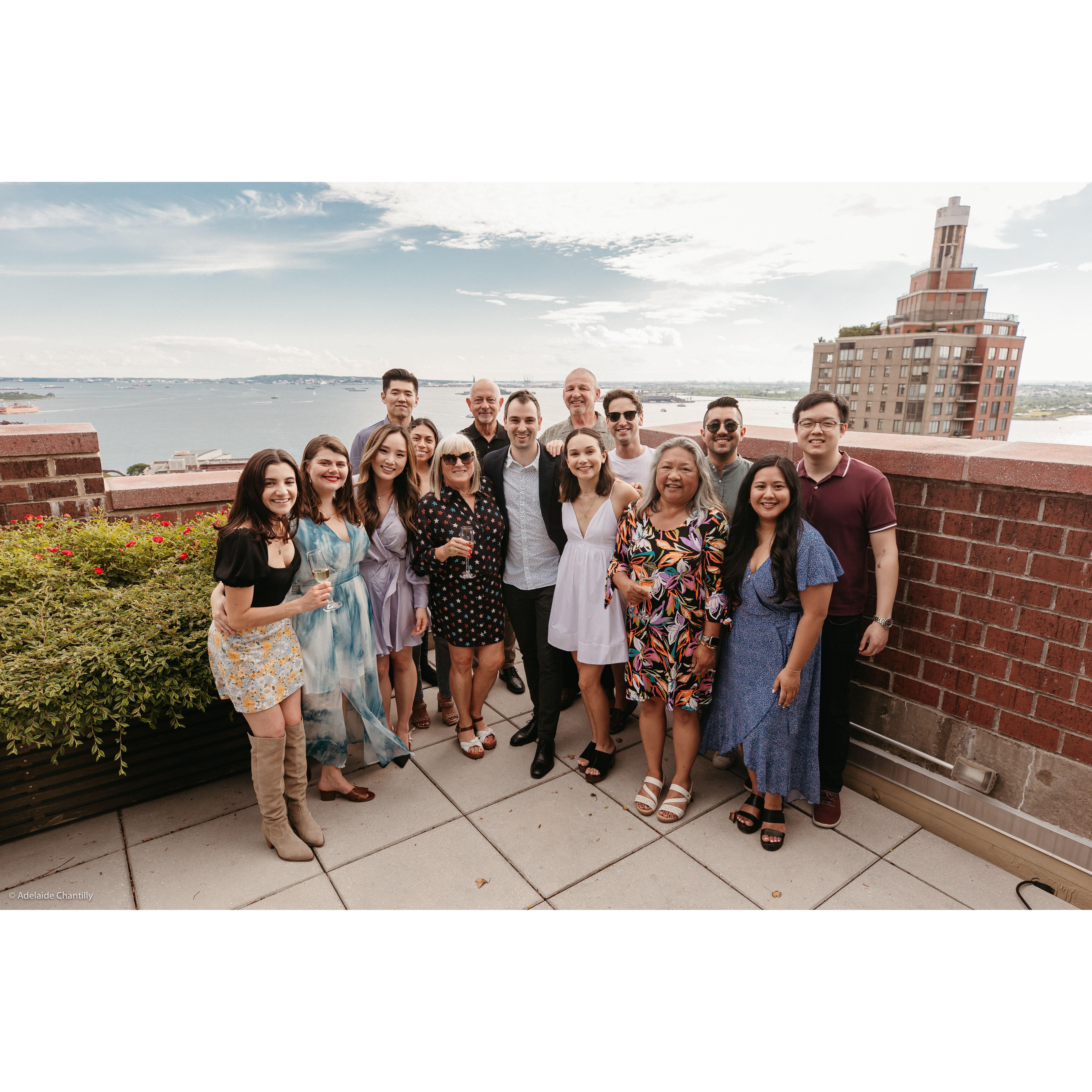 Celebrating our engagement with our family and friends! May 2022