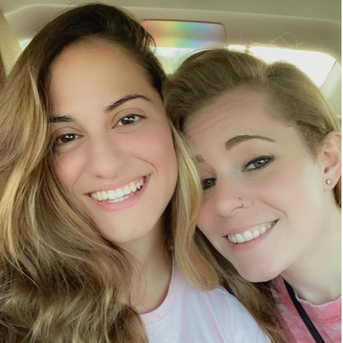 Car date featuring a cute rainbow that the light made in the background // 11 August 2020