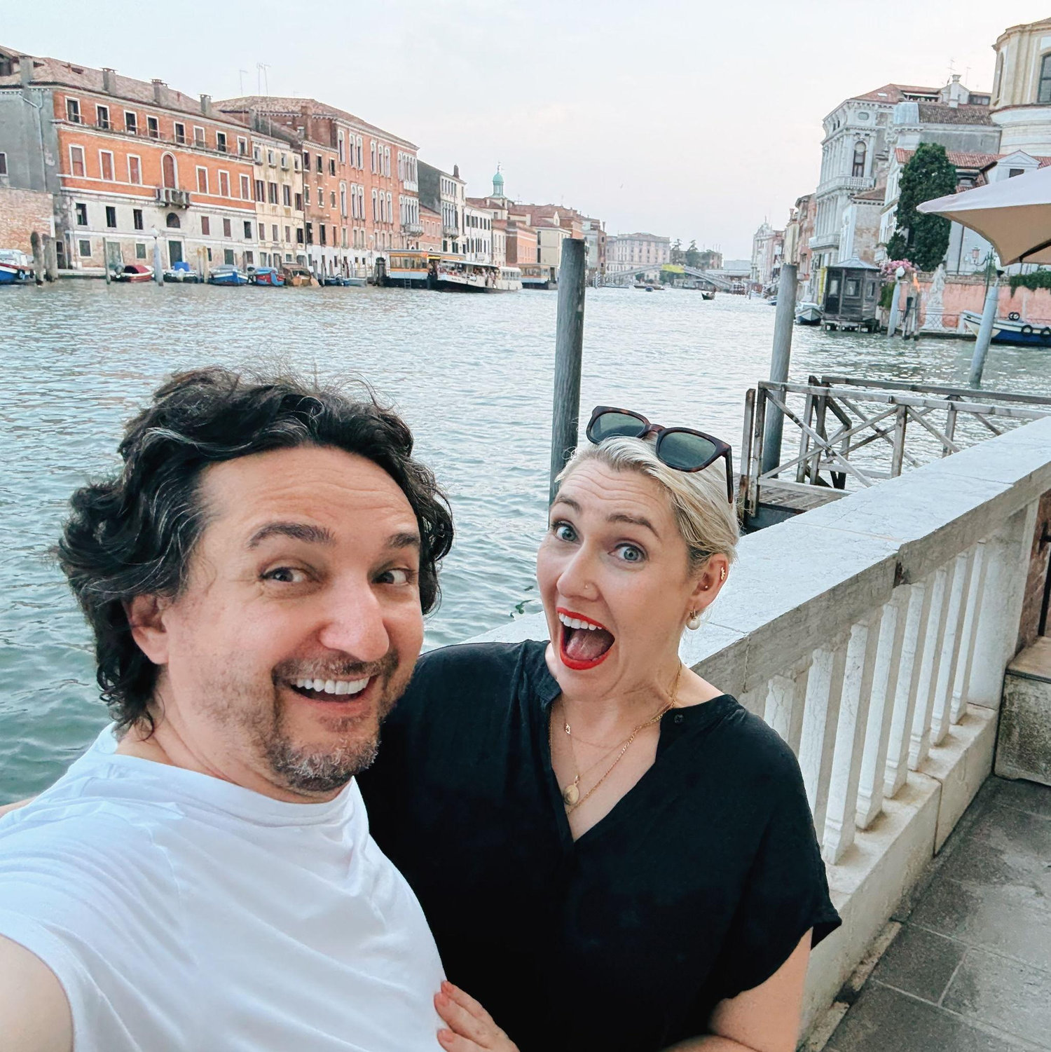 Wowed by our waterside terrace in Venice.