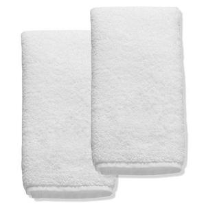 White Frontgate Resort Cotton Fingertip Towels Set of 2
