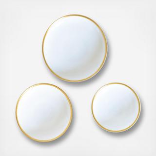 Edge Assorted Canape Plate, Set of 3