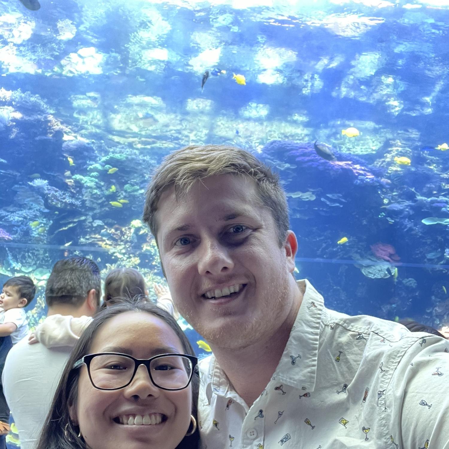 Discovering our passion for the cute water creatures. Tali discovered that she loves whale sharks... and manta rays... and reaffirming her love for sea otters.