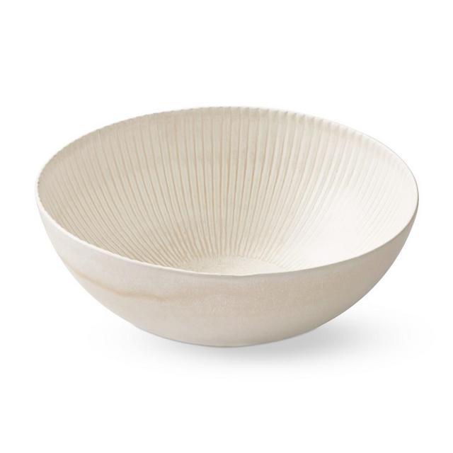Ridge Serving Bowl, White