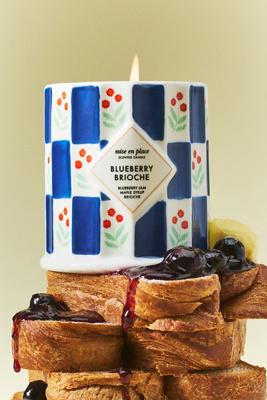 mise en place Gourmand Blueberry Brioche Ceramic Candle