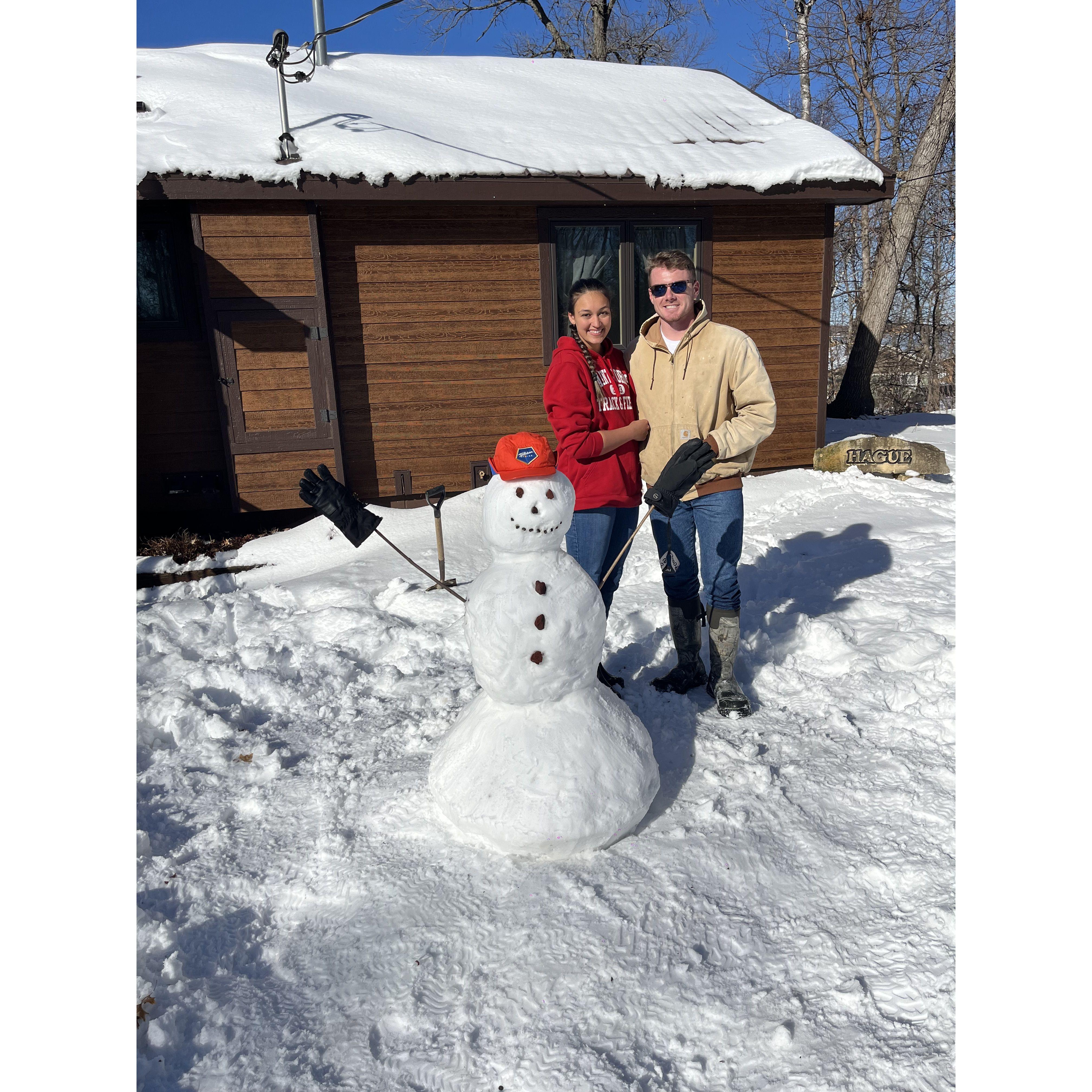 Snowy the snowman - Brainerd, MN