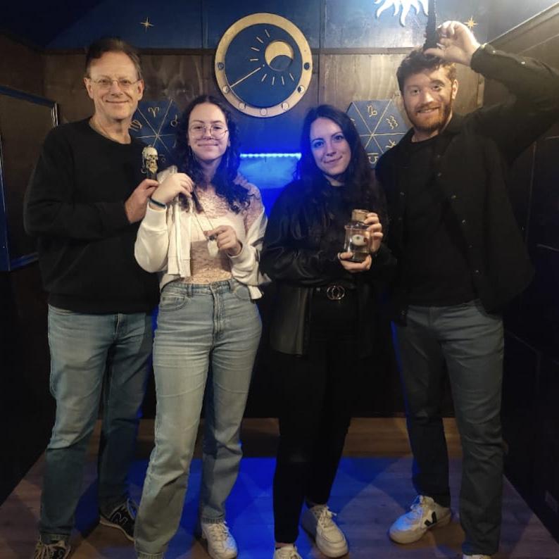 During that first (ever) time in France, Doug did his second (ever) escape game with Audelias family. They walked through a mirror and escaped on time (again).