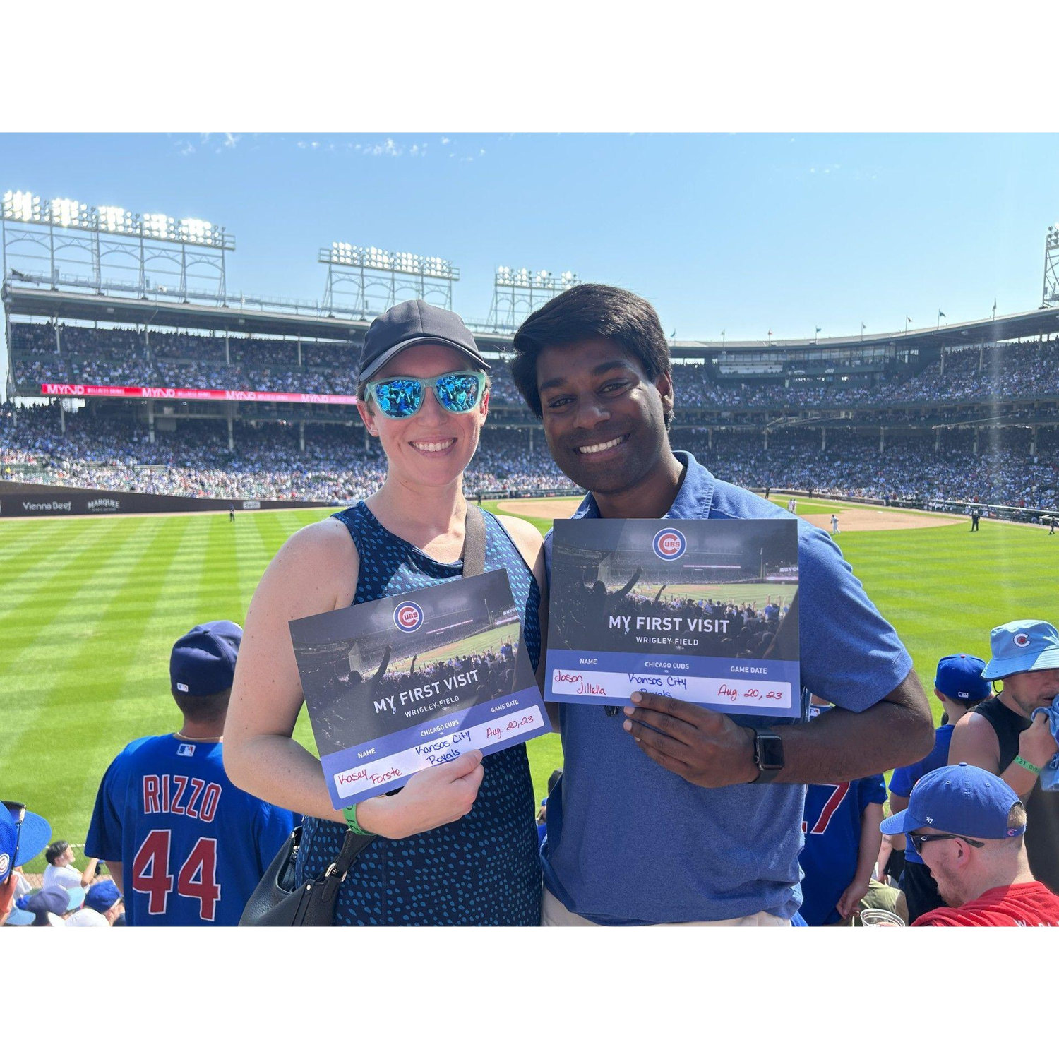Our first Chicago Cubs game