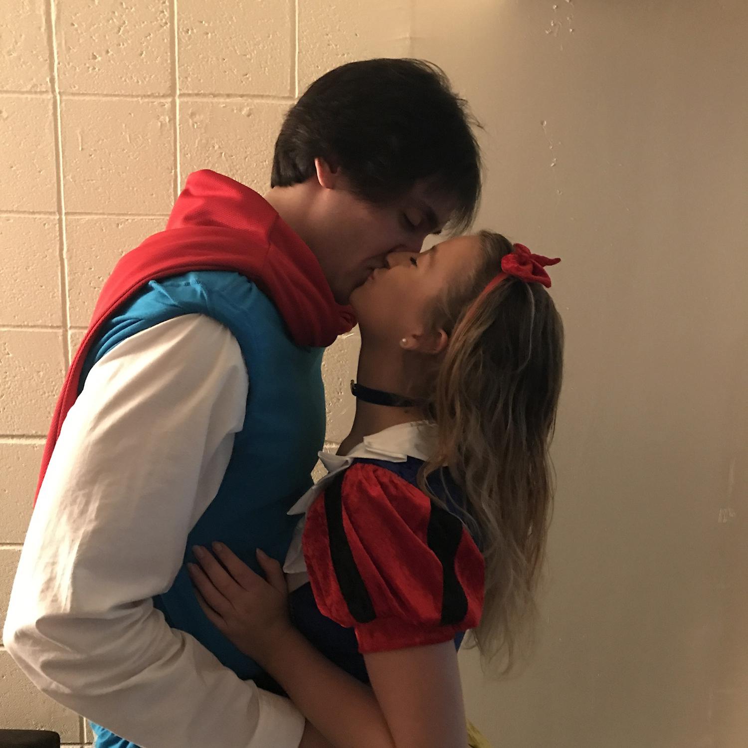 Austin and Bri dressed up as Snow White and Prince Charming for Halloween 2017