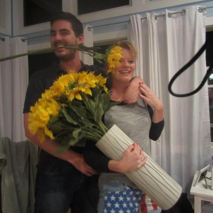 The first time we "got married". Fire Island, NY year two.