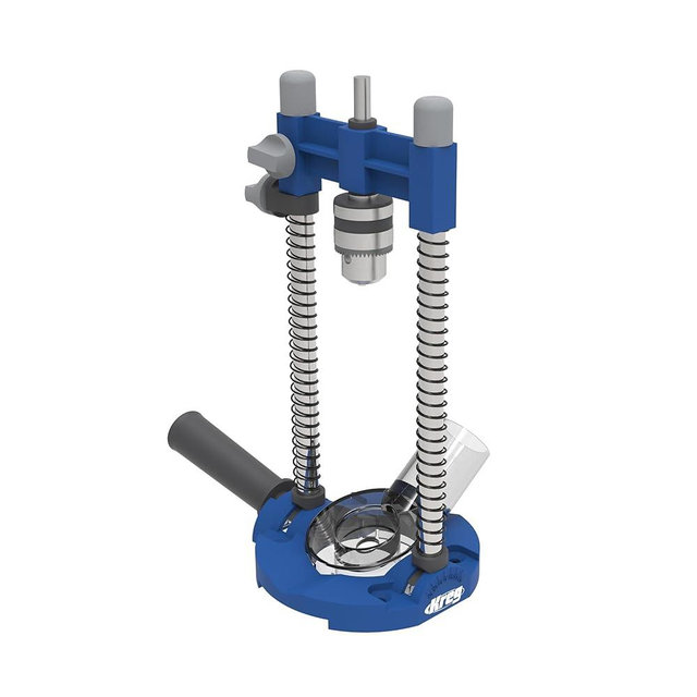 Kreg Drill Guide Pro - Portable Drilling Solution With Adjustable Angle - Built-In Dust Collection Adapter - Self-Centering Design for Consistent Holes - KDG6500