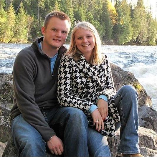 Our first documented photo as a couple! Taken while on a camping trip over fall break 2010 in Fort Kent, ME.
