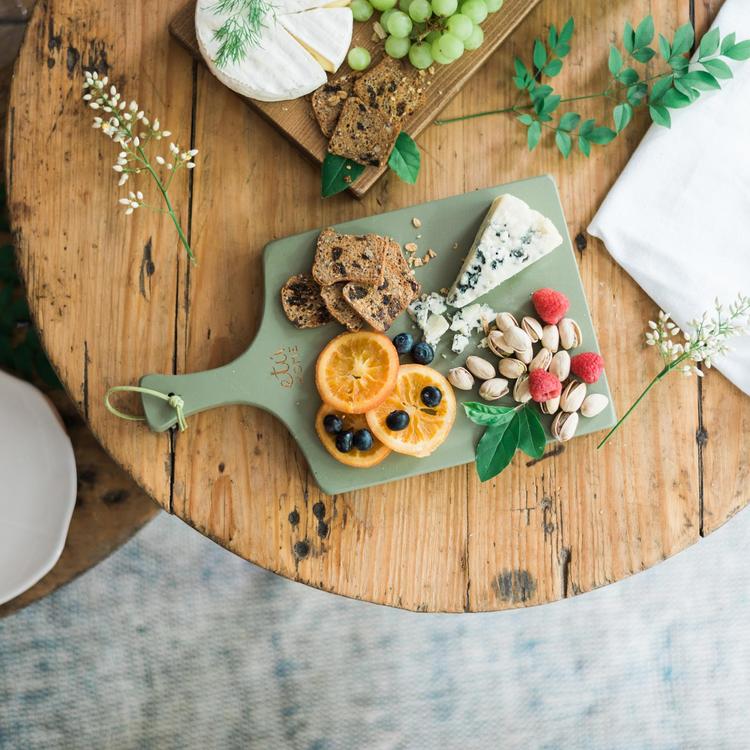 Acacia Wood Cutting Board - Small Mini Cheese Board For Kitchen