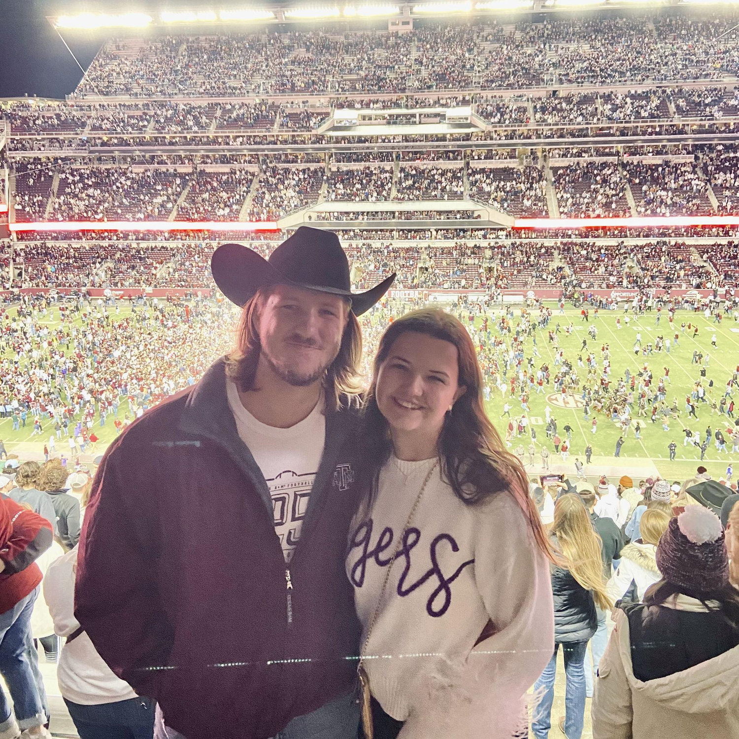 Forever a house divided. And no, Laura will not let him decorate their house with Aggie memorabilia.