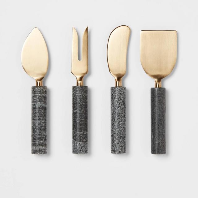 4pk Marble Cheese Knives - Threshold™