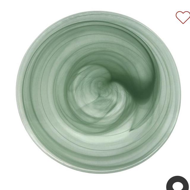 Alabaster Glass Dinner Plates - Set of 4