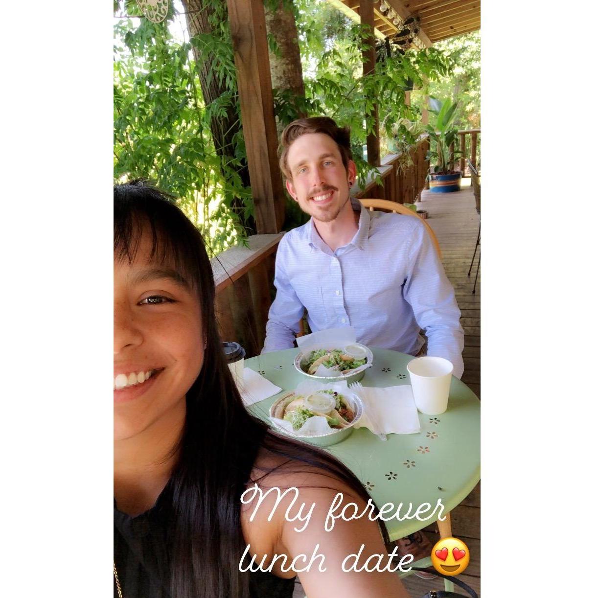 Our first work lunch date :) Jun '20