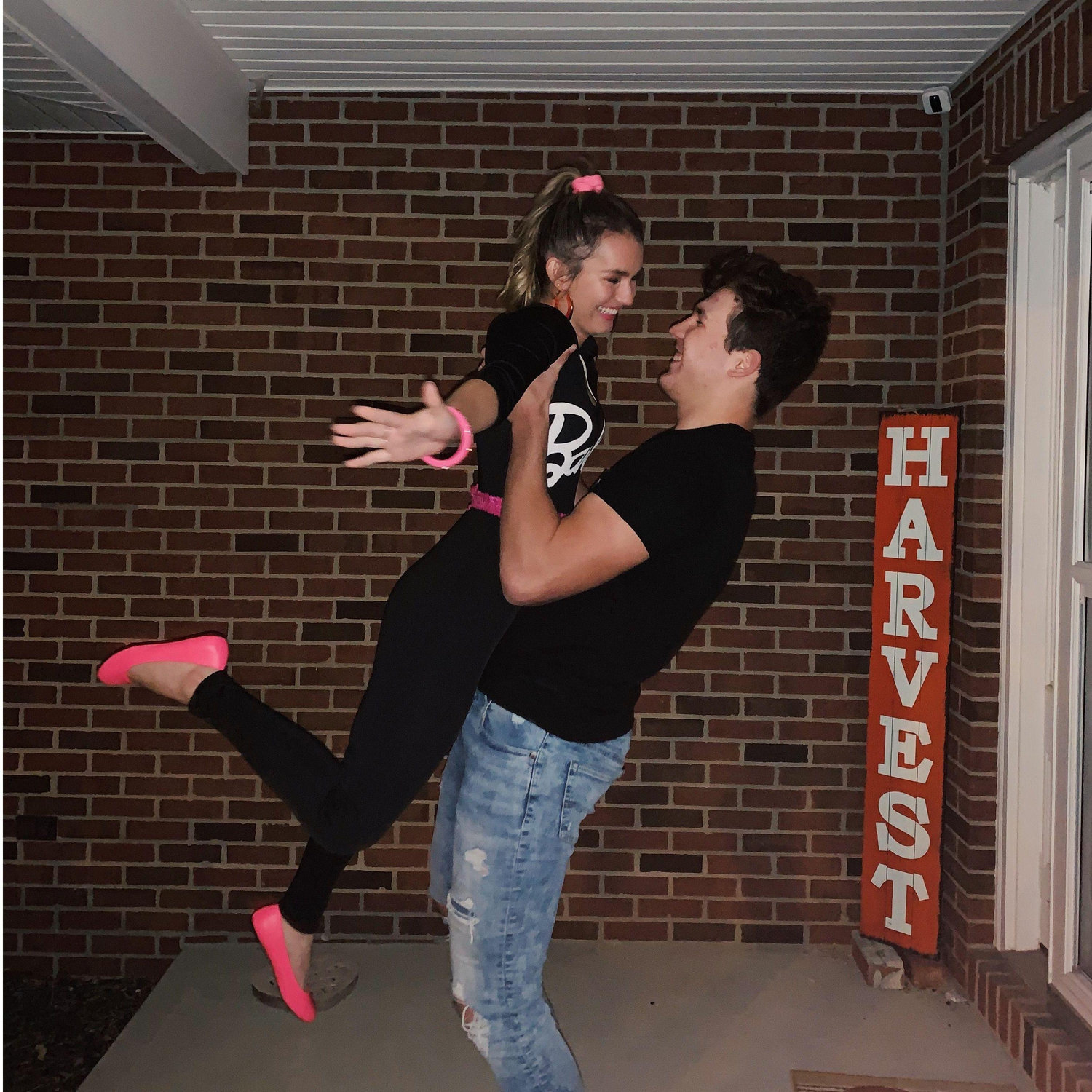 Our first Halloween together in 2020 as Barbie & Ken