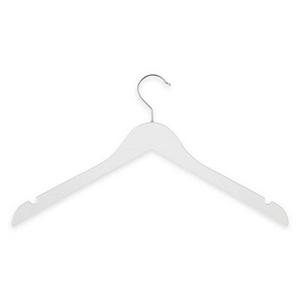 Honey-Can-Do - 4-Pack Wooden Shirt Hangers in White