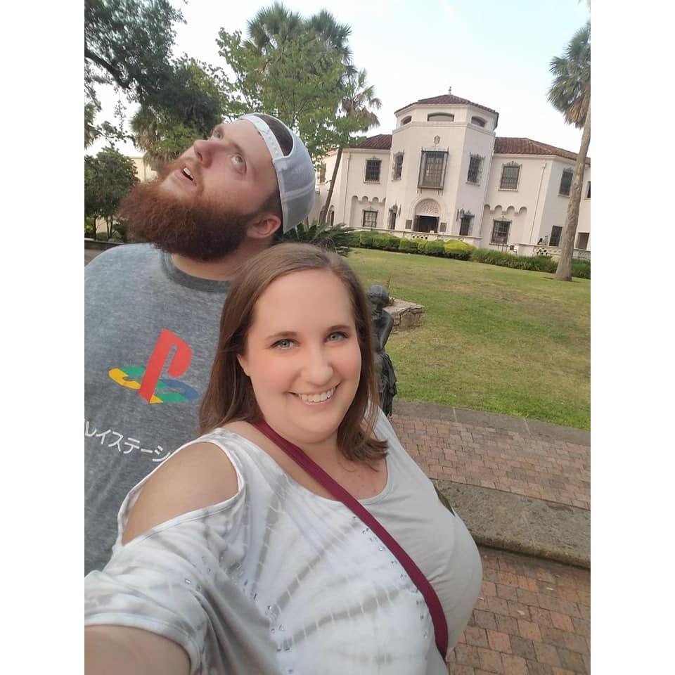 At the McNay. 
The face says it all!