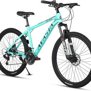 AVASTA AV300 26 inch Mountain Bike with 21-Speed, Aluminum Frame, Dual Disc Brake, Comfortable Saddle, Multiple Colors