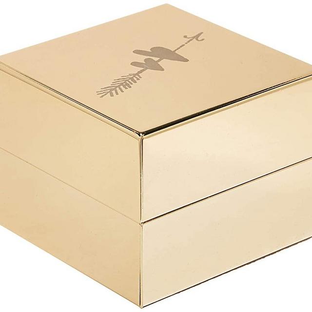 Kate Spade Ring Box, 0.3 LB, Metallic