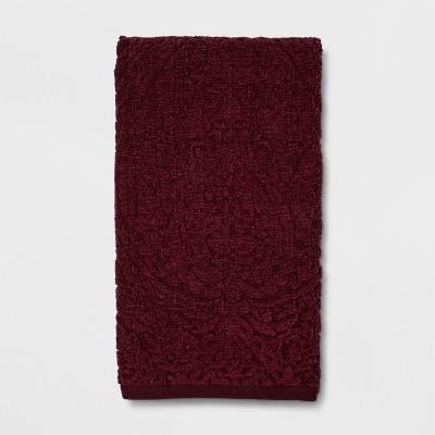 Heathered Paisley Berry Bath Towel - Threshold™