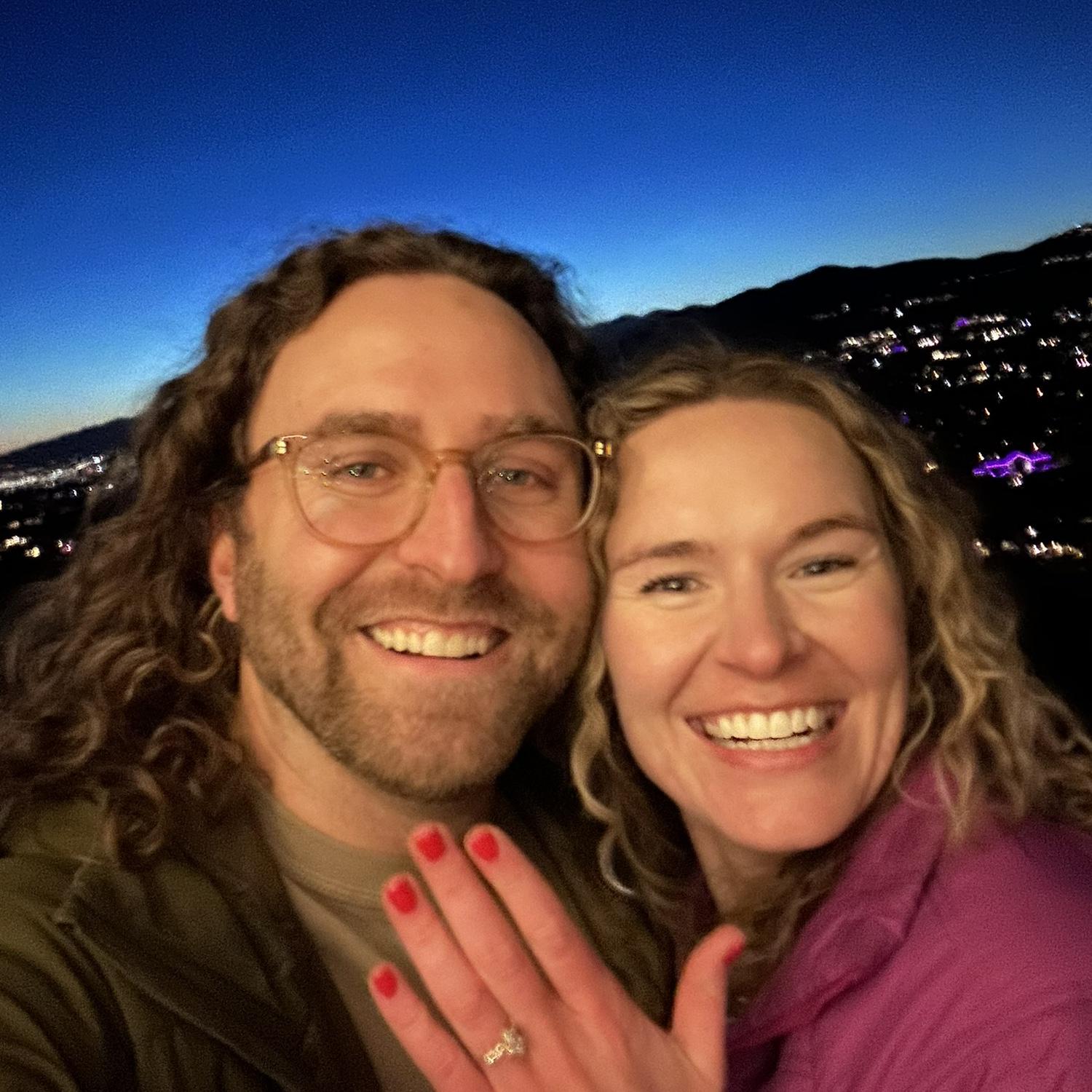Zack pulled off a magical surprise visit to Utah where we got engaged!!