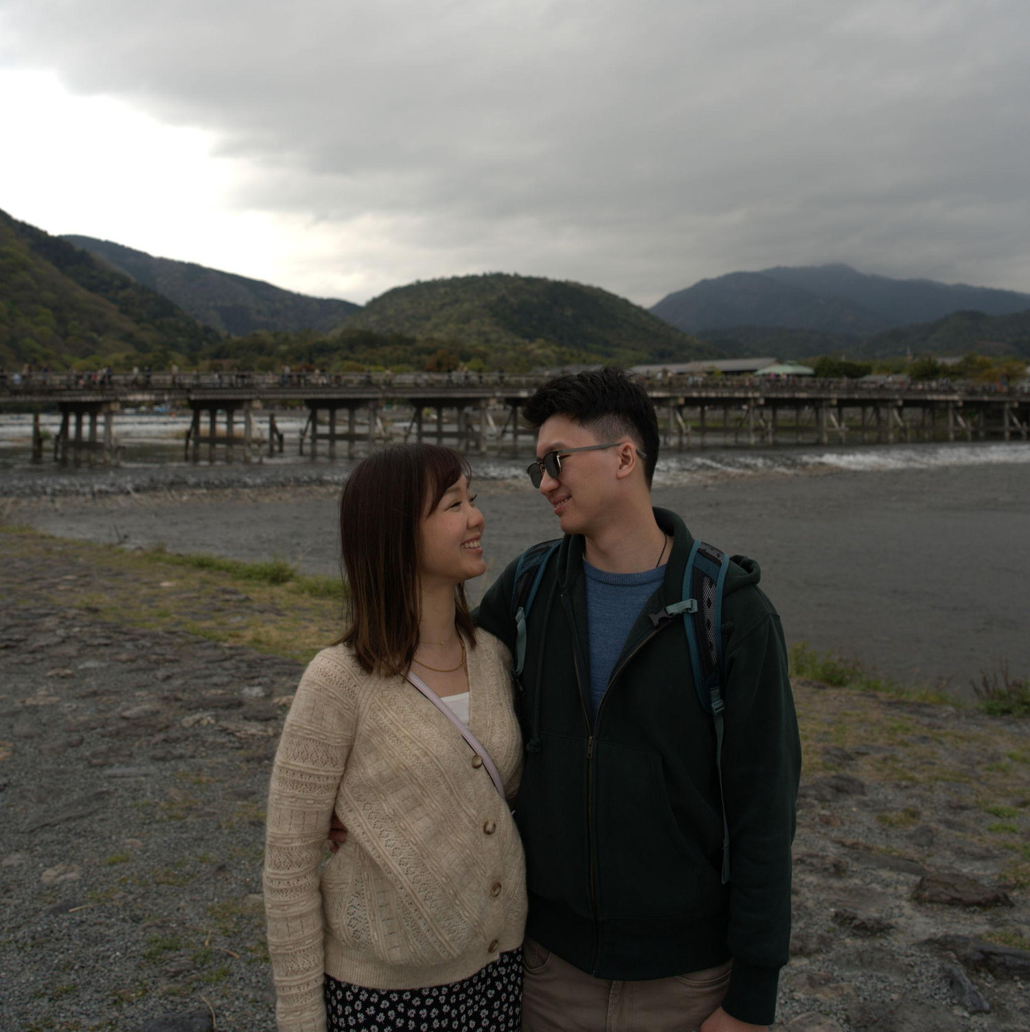 Obviously it was a good trip, Green flag x1! Togetsukyō Bridge, Japan