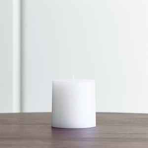 White 3"x3" Pillar Candle