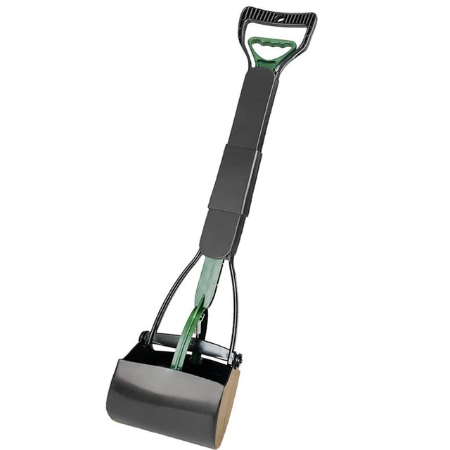 ienjoyed Dog Pooper Scooper for Large Medium & Small Dogs Heavy Duty,Long Handled Dog Poop Scooper for Grass,Durable Dog Poop Pick Up Tool (Dark Green)