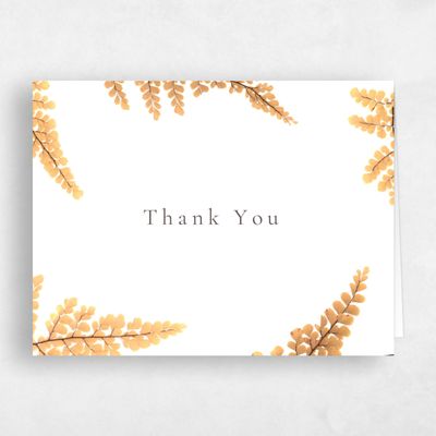 Orange Wedding Thank You - Dane Landscape