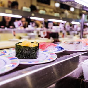 Honeymoon: Conveyor Belt Sushi in Japan