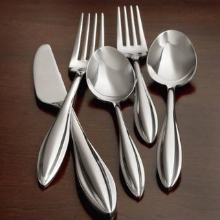 Sculpt 65-Piece Flatware Set, Service for 12