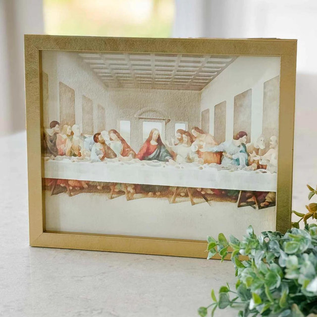 The Last Supper - Watercolor Modern Art Print