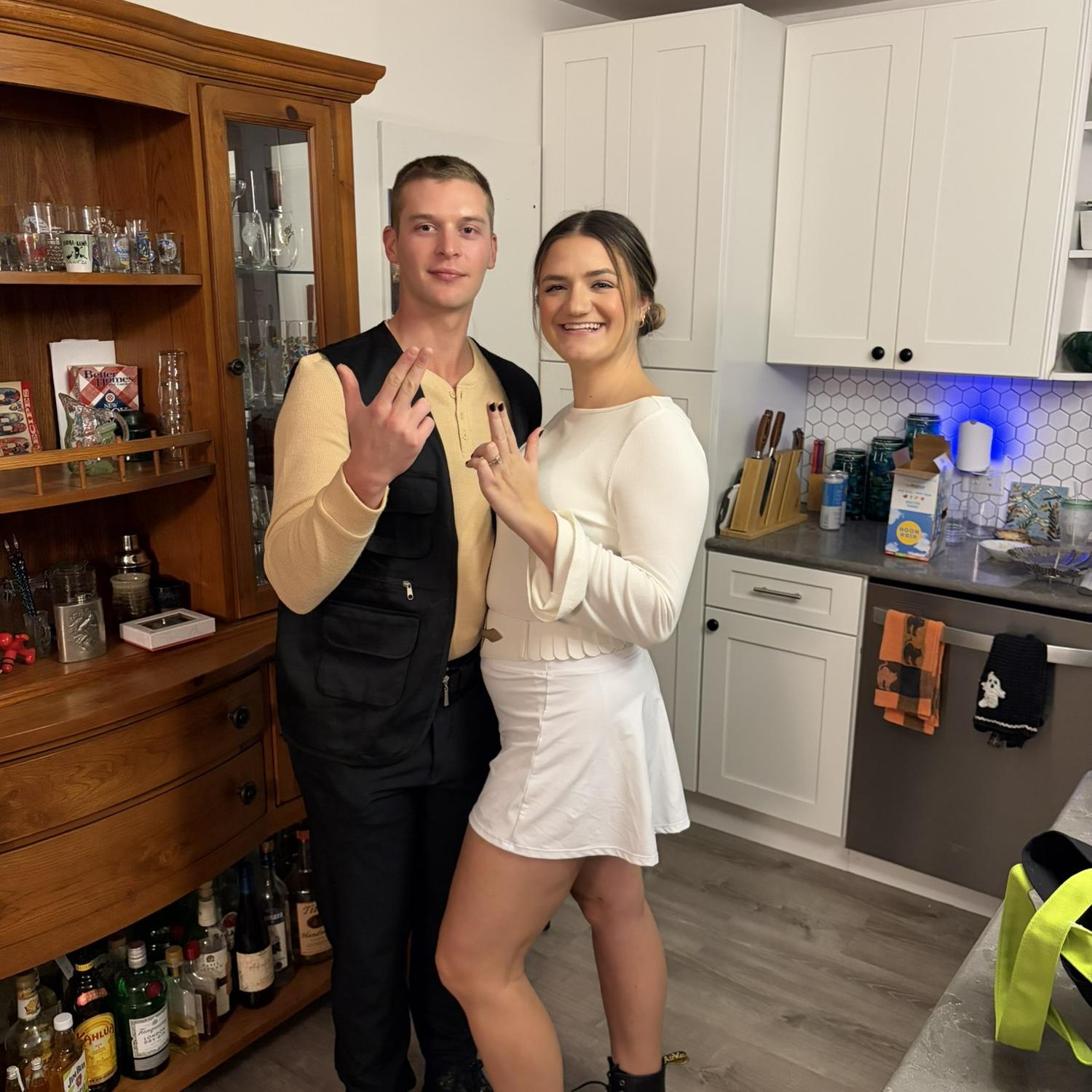 2025 Halloween Han solo and princess leia : )