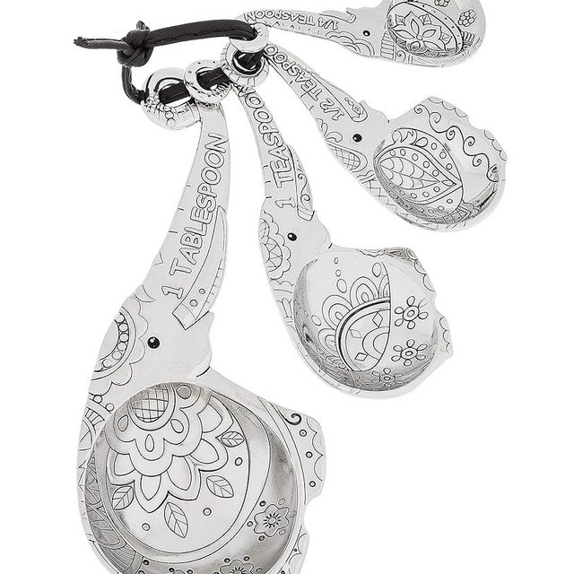 Ganz Measuring Spoons without Color Elephant (4 pc.set)