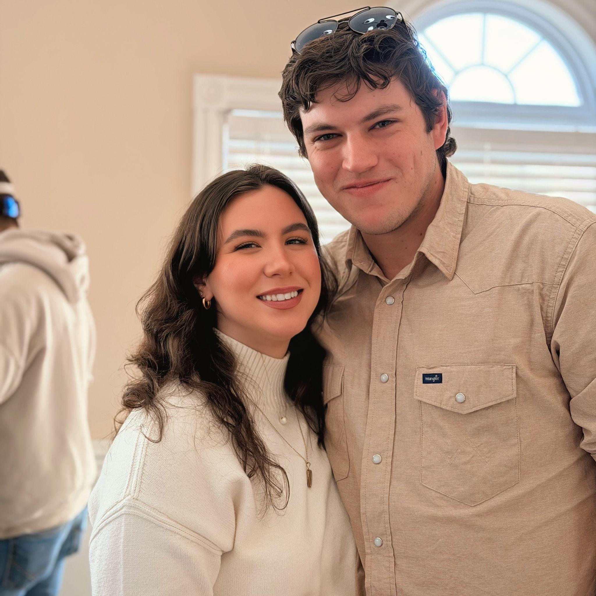 Attending the surprise engagement party thrown by Cadie, the Bride's Maid of Honor, and the Bride's Mom!