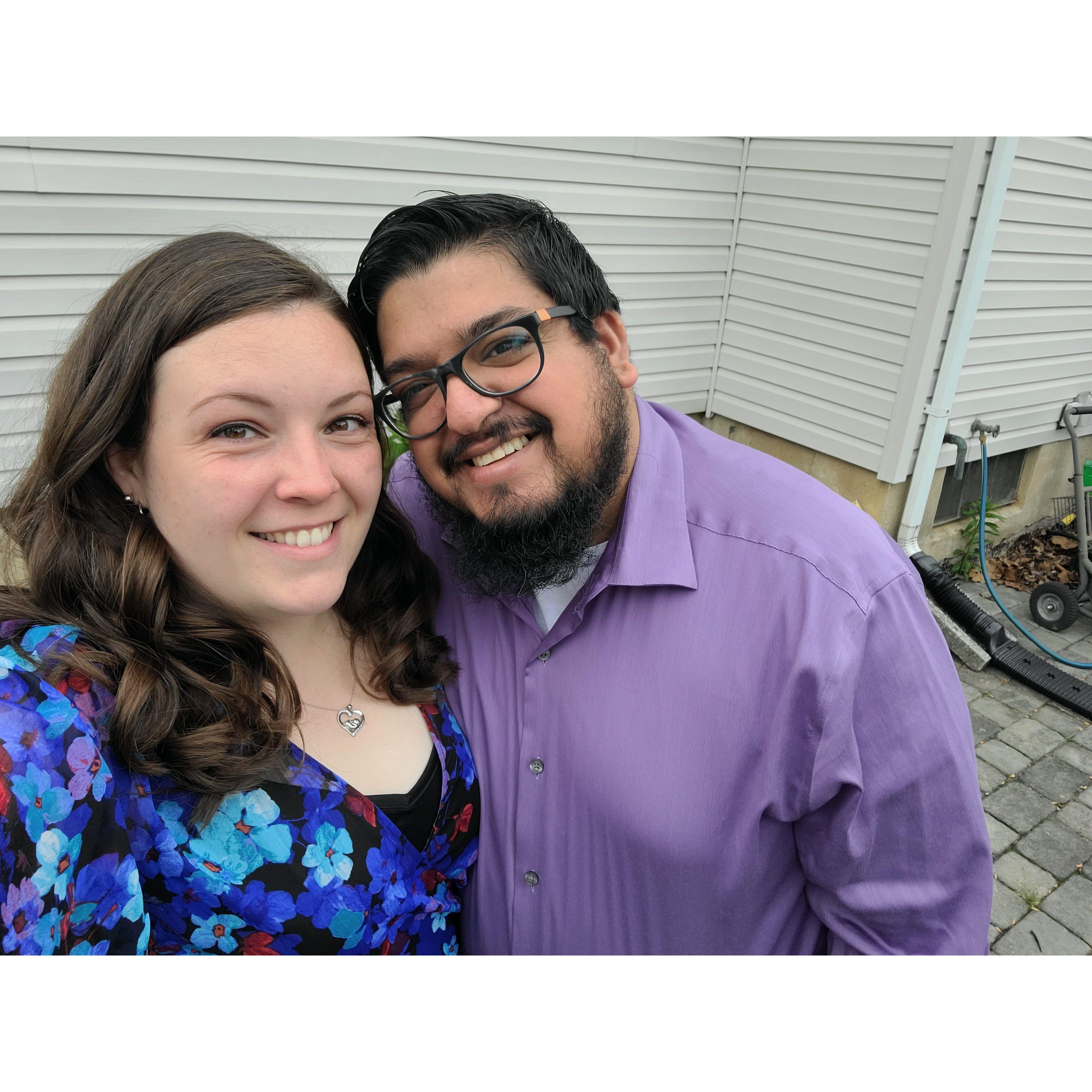 After we said "I do!" at our home on May 5, 2023.