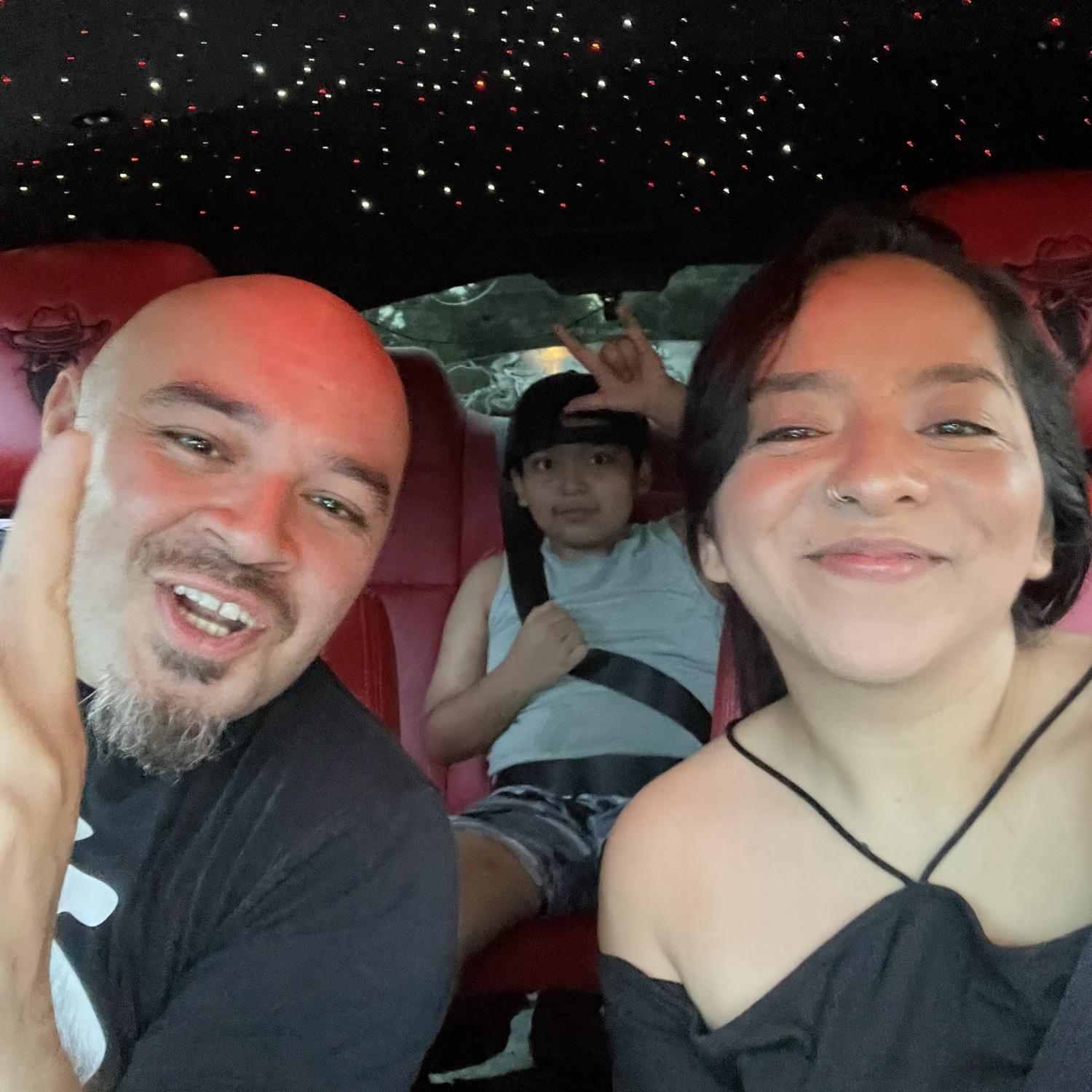 One of our many family night outs con el bandito🏎️😎