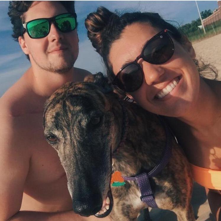 taking our doggy to the beach for her first time