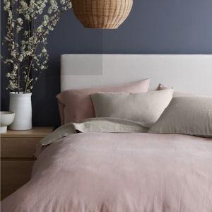 Quince European Linen Bedding Bundle -duvet cover, fitted sheet, flat sheet, pillowcases, and shams.