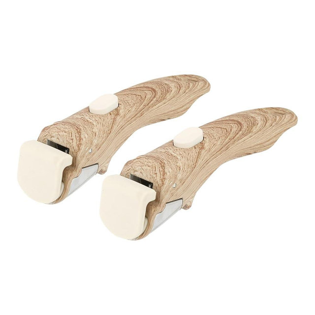 Parakatoikos Removable Handle Wood-Like, Detachable Handle for Pots and Pans, Universal Cookware Handles, Compatible with Thin Edge Cookware, 2 Pack