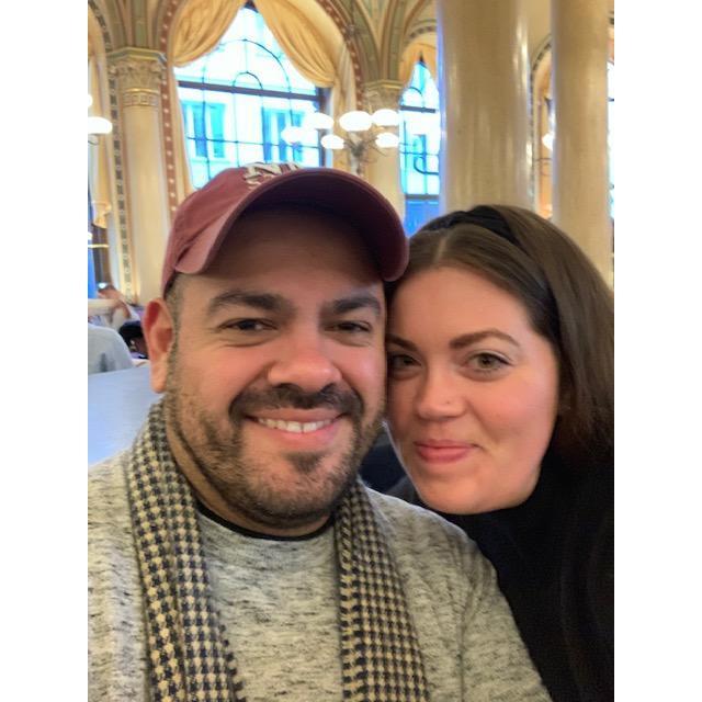 5 Minutes post engagement! Cafe Centraal, Vienna, Austria December 27, 2019