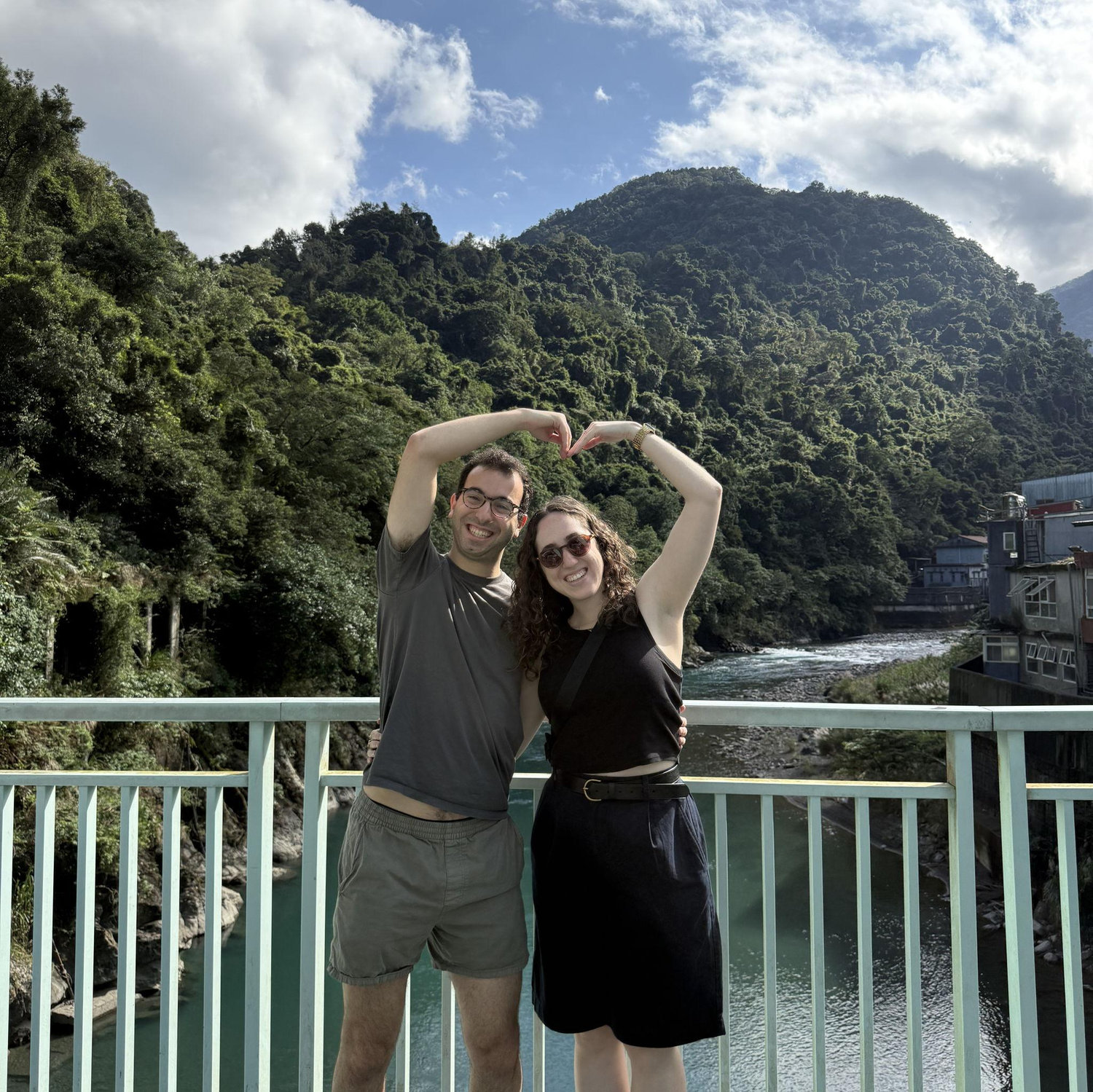 Exploring the mountains outside of Taipei while taking advantage of both having a winter break