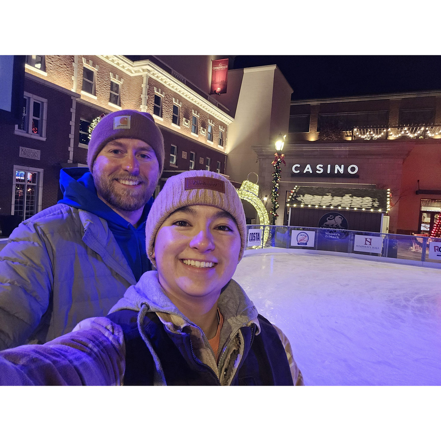Ice skating on MGM's outdoor rink was straight out of Hallmark.