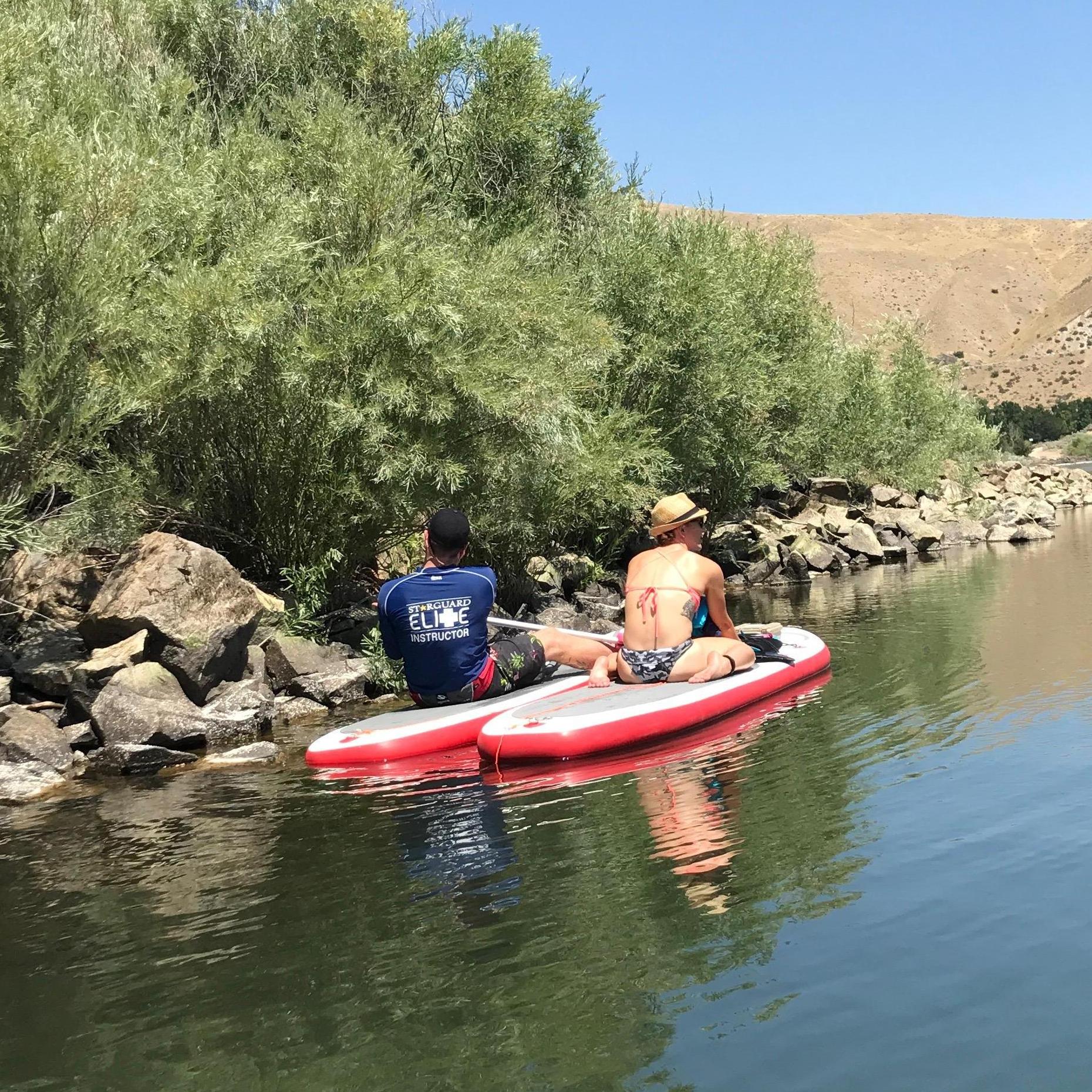 Paddle boarding adventures at Lucky Peak