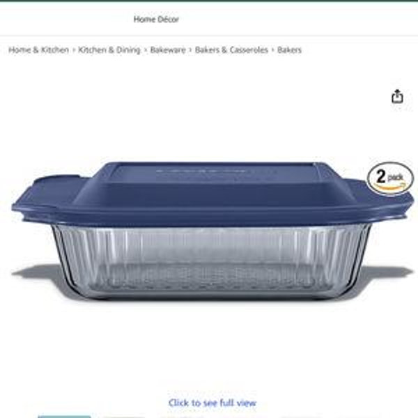 Pyrex Colors Tinted (8x8) Glass Baking Dish with BPA-Free Lid, Oblong Bakeware Glass Pan For Casserole & Lasagna, Dishwasher, Freezer, Microwave and Pre-Heated Oven Safe, Smoke