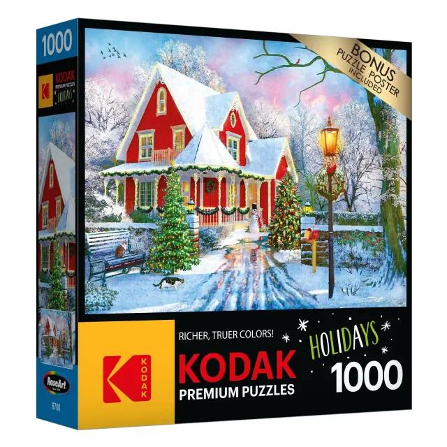 RoseArt Kodak Premium Christmas at Home Jigsaw Puzzle- 1000pc