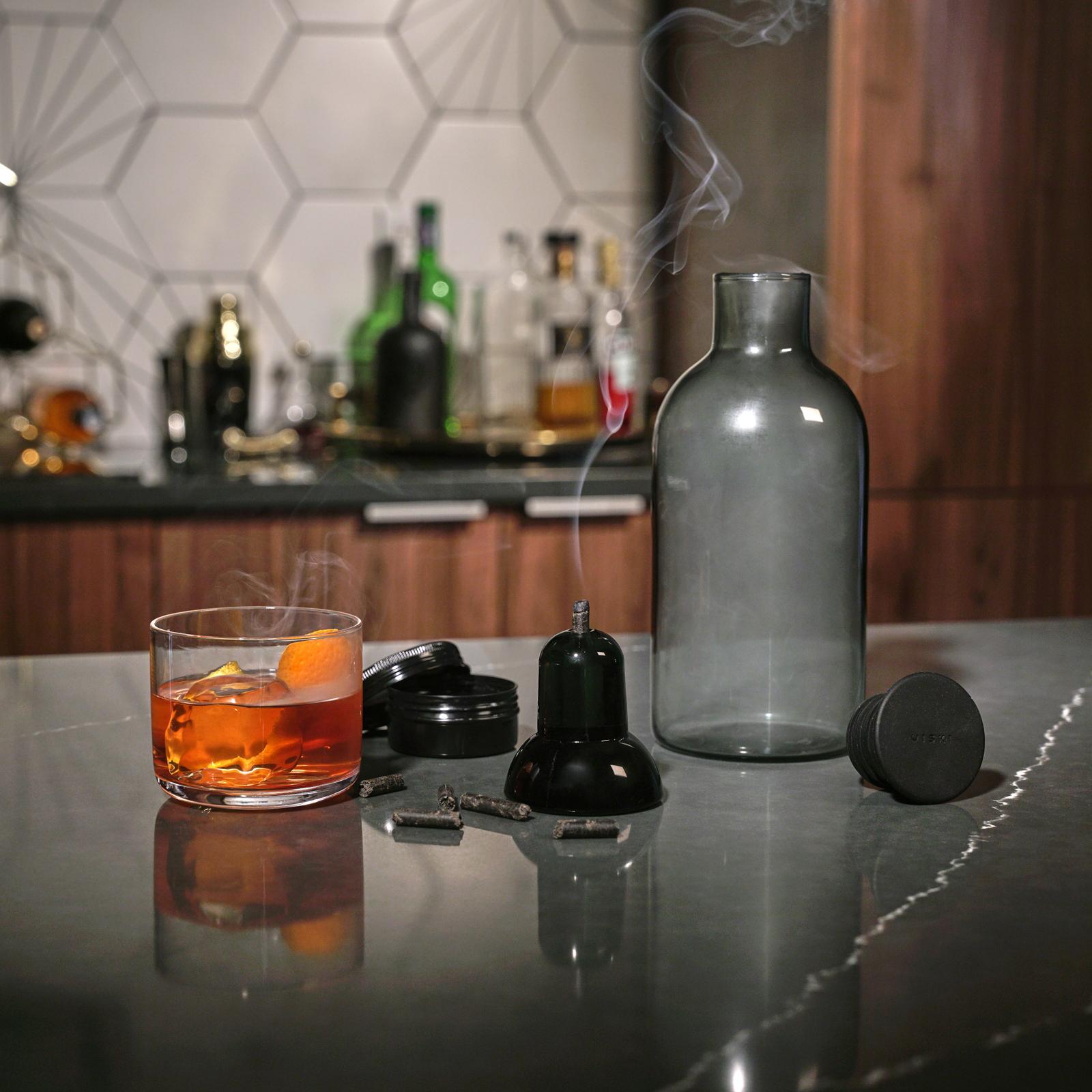 Block Whiskey Kit with Gunmetal Plated Bar Tools